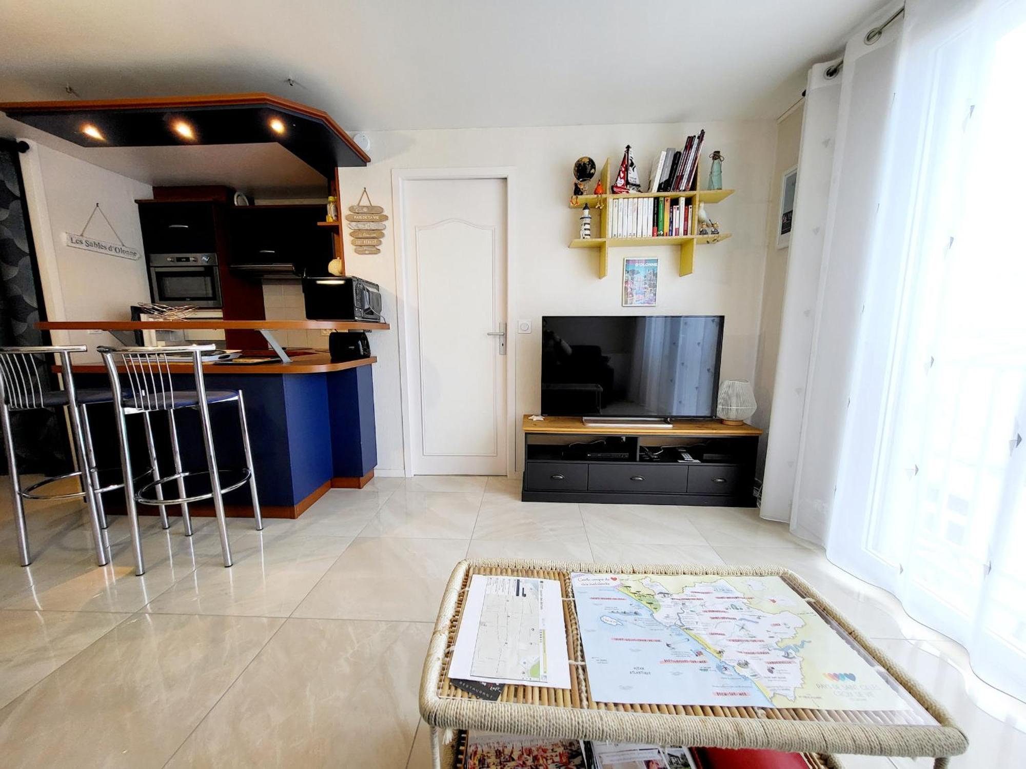 Appartement Moderne Au Centre-Ville, 150M Plage, Wifi, Confort Ideal Pour Familles - Fr-1-92-876 Les Sables-dʼOlonne Dış mekan fotoğraf